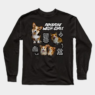 Pembroke Welsh Corgi Fun Facts Long Sleeve T-Shirt